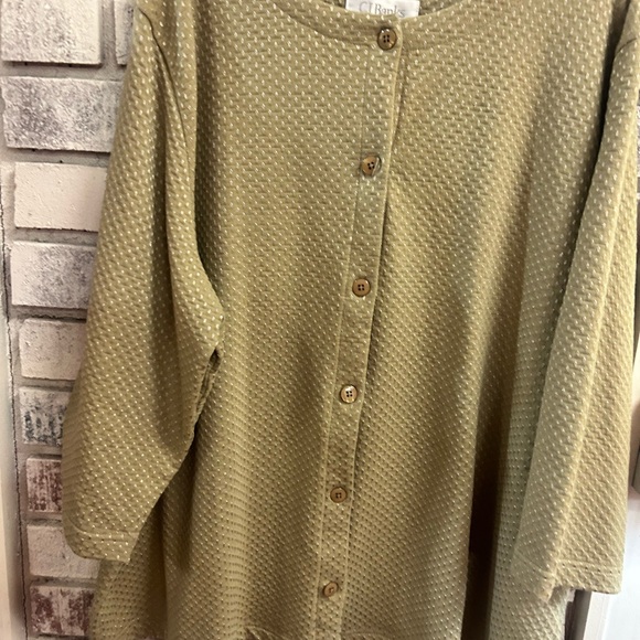 C.J. Banks Ladies size 1x Green Jacket - Picture 1 of 9